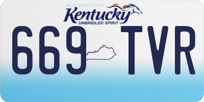 KY license plate 669TVR