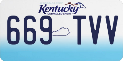 KY license plate 669TVV