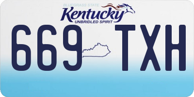 KY license plate 669TXH