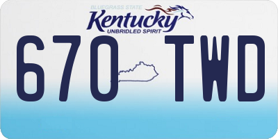 KY license plate 670TWD
