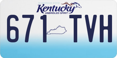 KY license plate 671TVH
