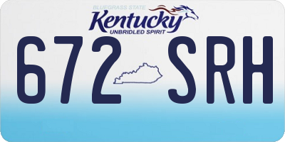KY license plate 672SRH