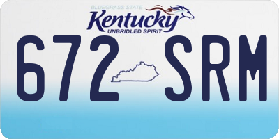 KY license plate 672SRM