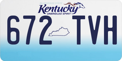 KY license plate 672TVH