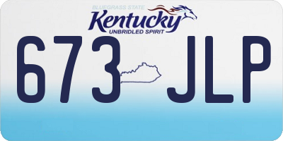 KY license plate 673JLP