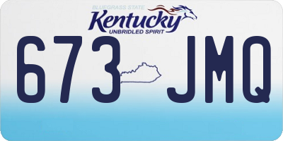 KY license plate 673JMQ