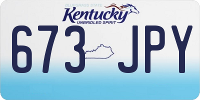 KY license plate 673JPY