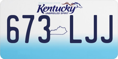 KY license plate 673LJJ