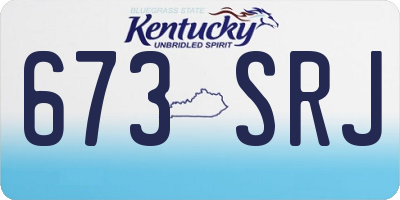 KY license plate 673SRJ
