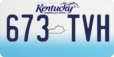 KY license plate 673TVH