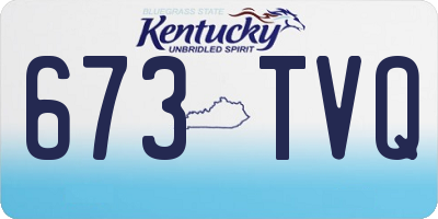 KY license plate 673TVQ