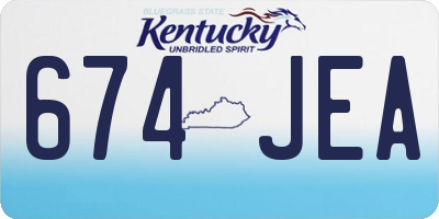 KY license plate 674JEA