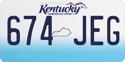 KY license plate 674JEG