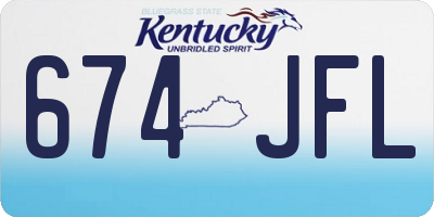 KY license plate 674JFL