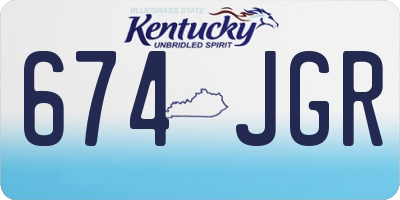 KY license plate 674JGR