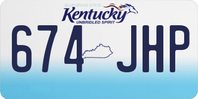 KY license plate 674JHP