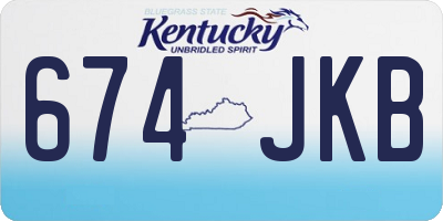 KY license plate 674JKB