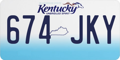 KY license plate 674JKY