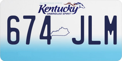 KY license plate 674JLM