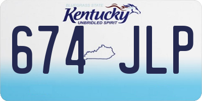 KY license plate 674JLP