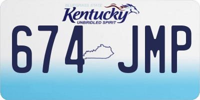 KY license plate 674JMP