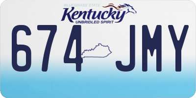 KY license plate 674JMY