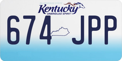 KY license plate 674JPP