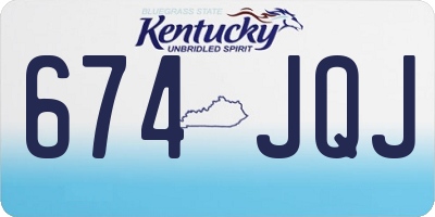 KY license plate 674JQJ