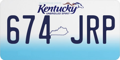 KY license plate 674JRP