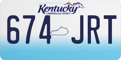 KY license plate 674JRT