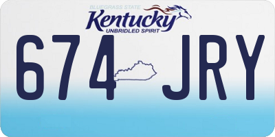 KY license plate 674JRY
