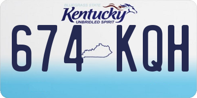 KY license plate 674KQH