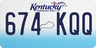 KY license plate 674KQQ