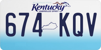 KY license plate 674KQV