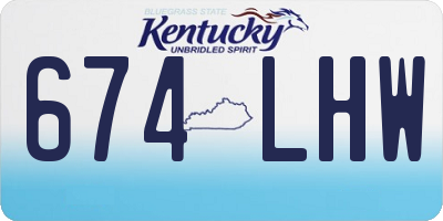 KY license plate 674LHW