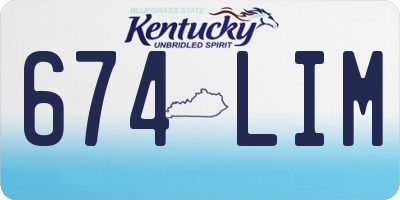 KY license plate 674LIM