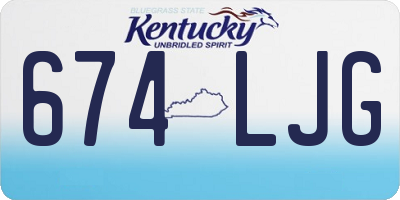 KY license plate 674LJG