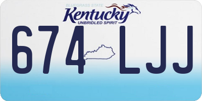 KY license plate 674LJJ