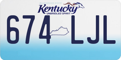 KY license plate 674LJL