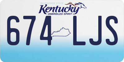 KY license plate 674LJS