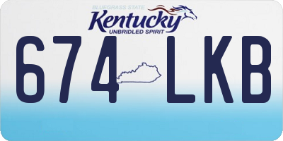 KY license plate 674LKB