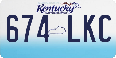 KY license plate 674LKC