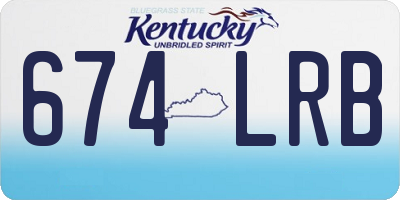 KY license plate 674LRB