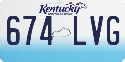 KY license plate 674LVG