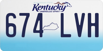 KY license plate 674LVH
