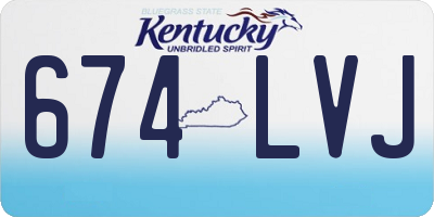 KY license plate 674LVJ