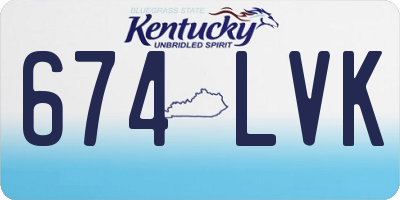 KY license plate 674LVK