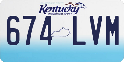 KY license plate 674LVM