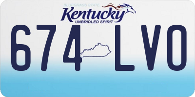 KY license plate 674LVO
