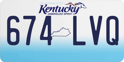 KY license plate 674LVQ